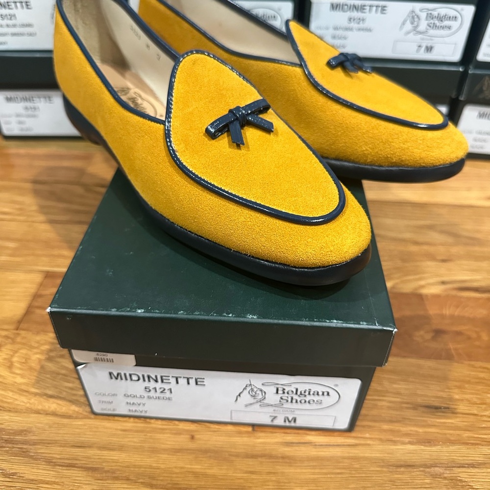 NEW Belgian Shoes - Midinette Sz 7m- Suede Mult Colors/Styles